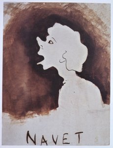 Turnip, Ink Drawing by Victor Hugo